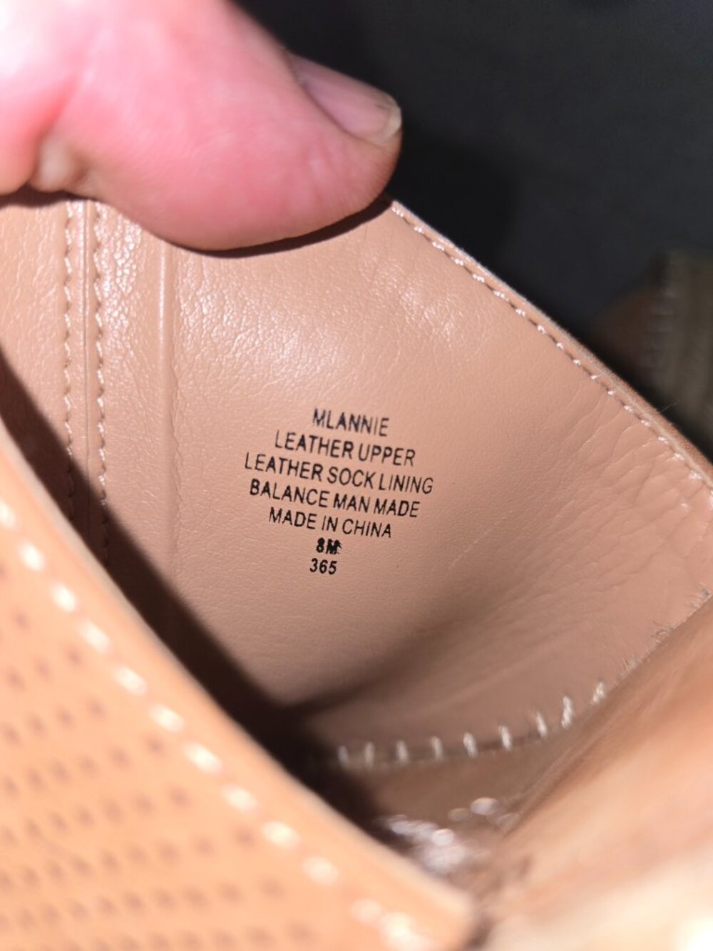 Marc Fisher Ltd Mlannie Nude Leather Platform Espadrille Wedge Sandals Size 8 - Picture 10 of 10